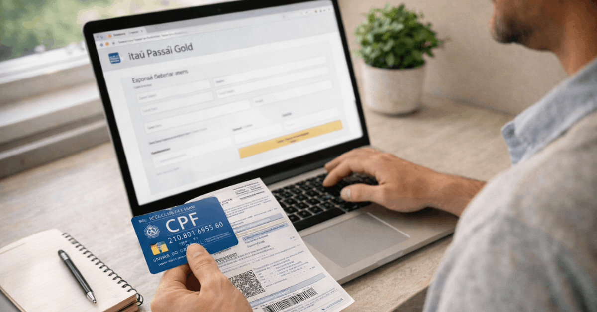 Como solicitar o Cartão Itaú Passaí Gold pela internet